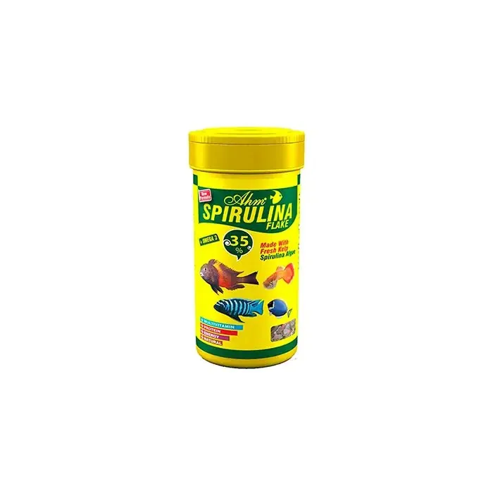 AHM Spirulina Flake Pul Balık Yemi