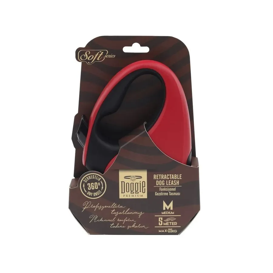 Doggie Soft Otomatik Makaralı Köpek Sevk Kayışı