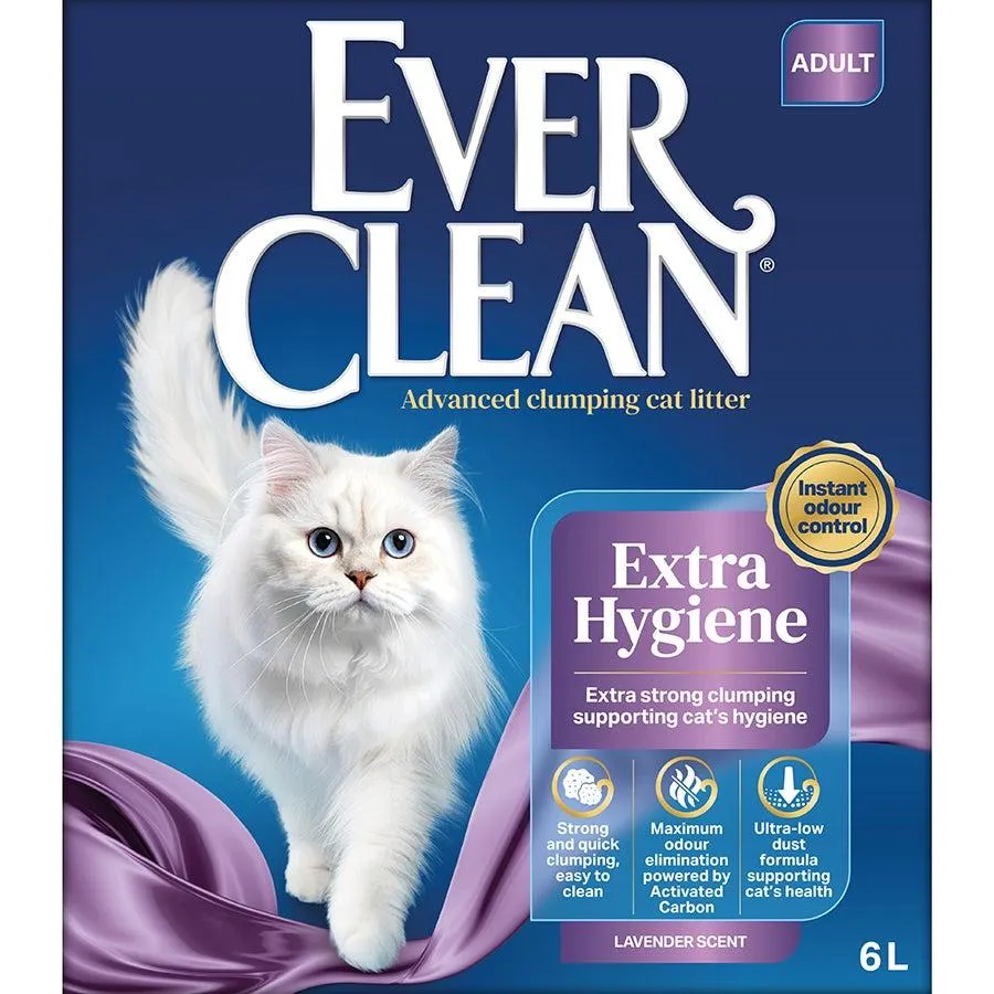 Everclean Extra Hygiene Lavanta Kokulu Topaklanan Kedi Kumu