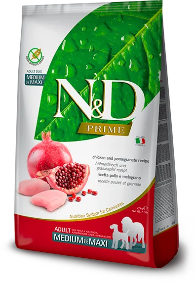 Farmina N&D Prime Chicken & Pomegranate Adult Medium & Maxi Dog Food