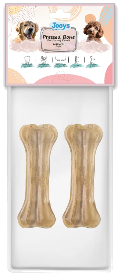 Jooys 12 cm Natural Pressed Bone, Pack of 2