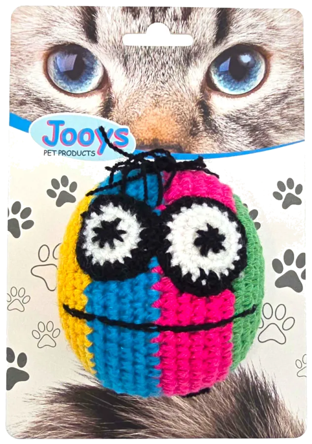 Jooys Amigurumi Cat Toy, Mixed Colour Emoji