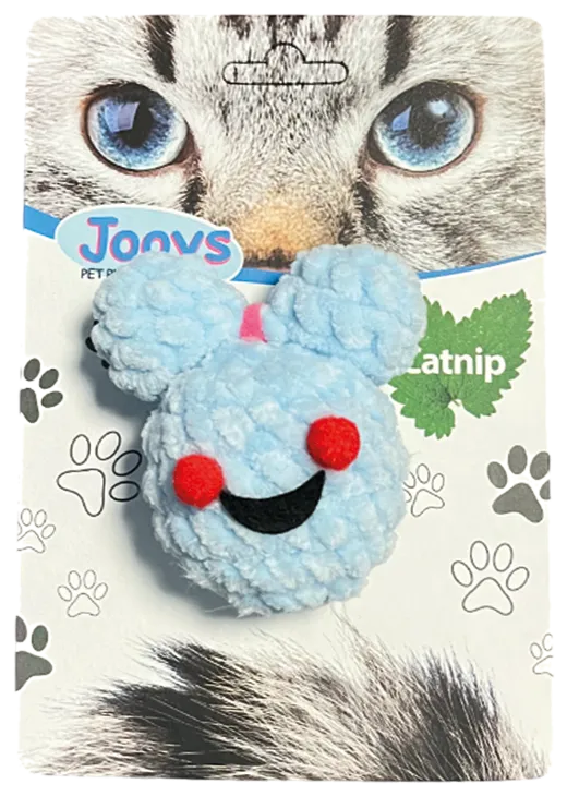 Jooys Catnip'li Kadife Gülen Surat Kedi Oyuncağı