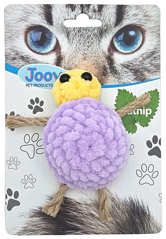 Jooys Velvet Turtle Cat Toy with Wicker Legs