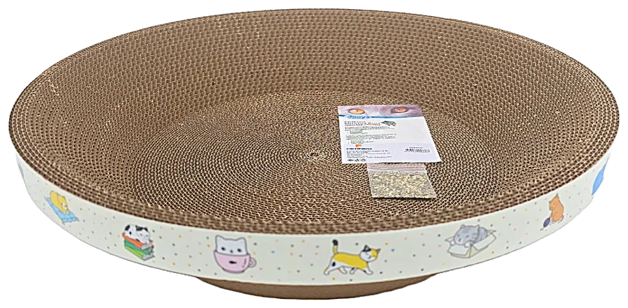 Jooys Cardboard Cat Scratcher Round L