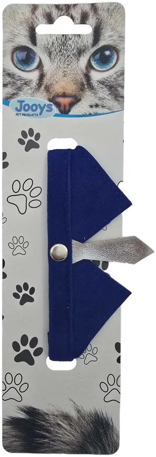 Jooys Necktie Cat Collar with Bell - Navy