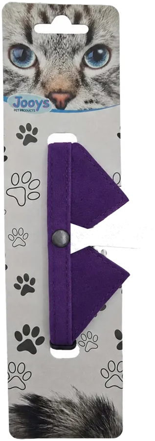 Jooys Zilli Kravatlı Kedi Boyun Tasması Mor