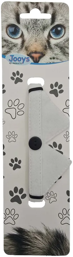 Jooys Zilli Yakalı Kedi Boyun Tasması Beyaz