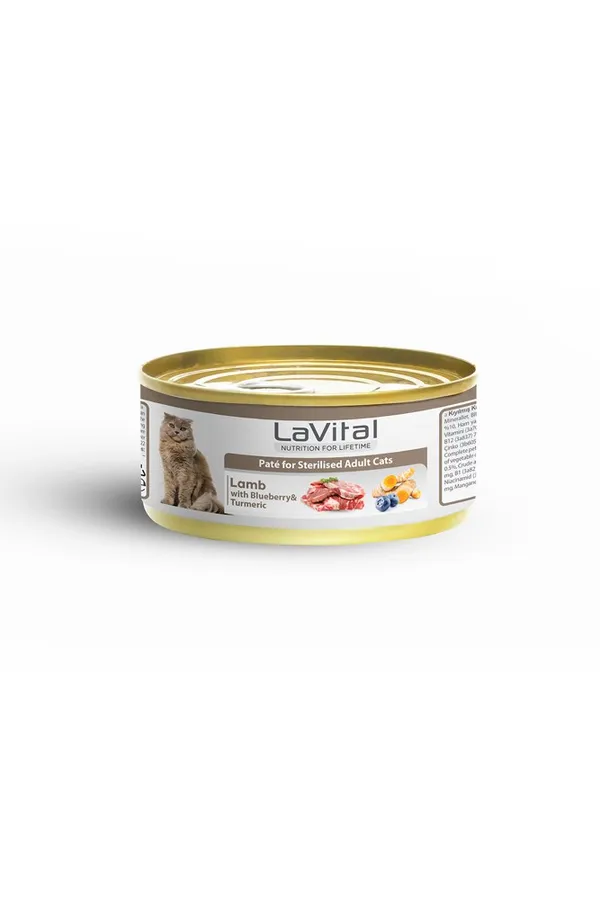 LaVital Lamb, Blueberry and Turmeric Sterilised Cat Can