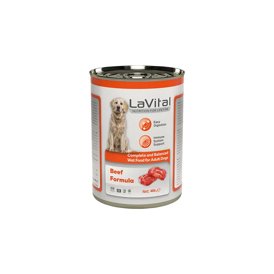 LaVital Adult Wet Dog Food with Beef
