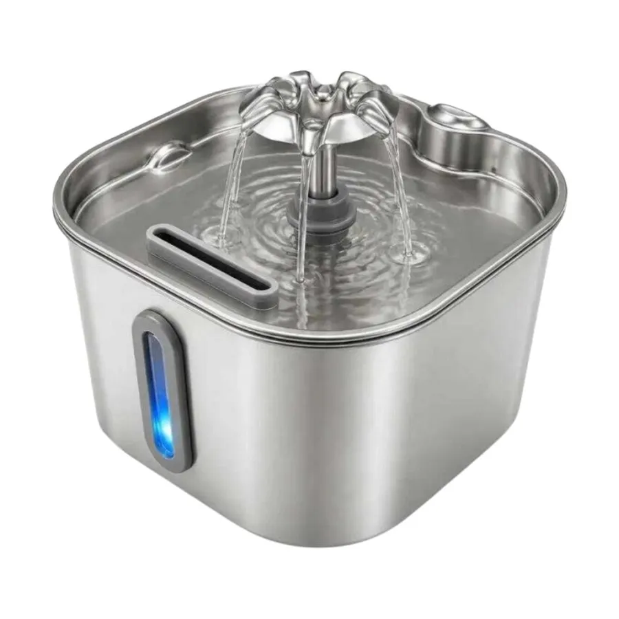 Majo Daisy Stainless Steel Filtered Water Fountain 2.2 L