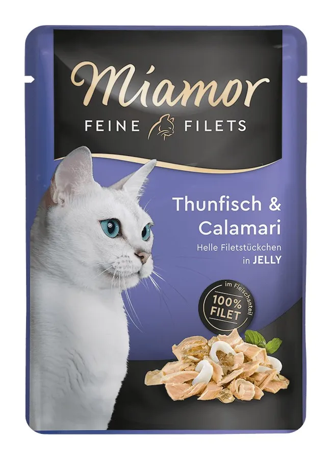 Miamor Feine Filets Tuna and Calamari in Jelly Pouch 100 g