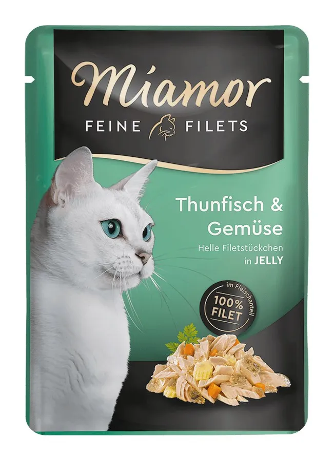 Miamor Feine Filets Tuna and Vegetables in Jelly Pouch 100 g