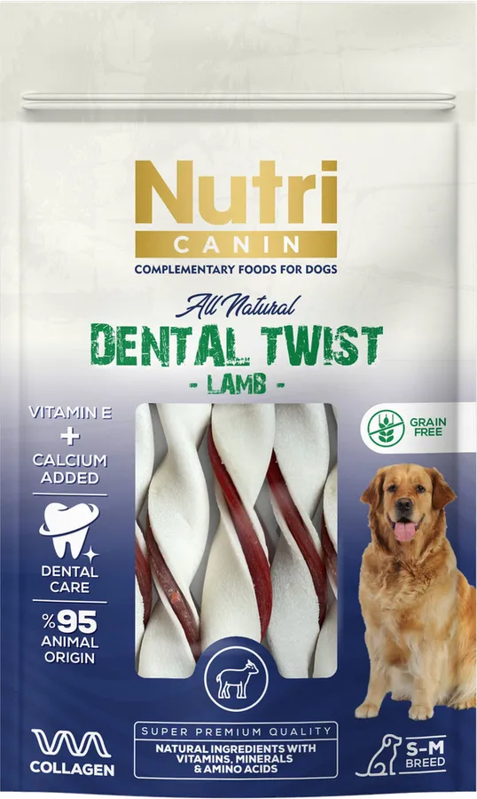 Nutri Canin Dental Twist Kuzulu Köpek Ödülü