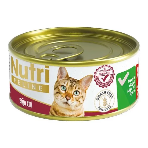 Nutri Canin Grain-Free Beef Cat Can