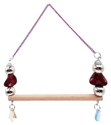 Petingo Chain Handle Bell Bird Swing (10-pack)
