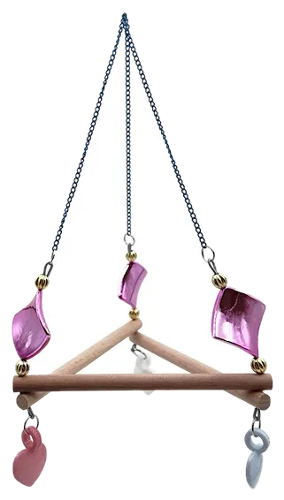 Petingo Chain Triangle Parrot Swing (5-pack)
