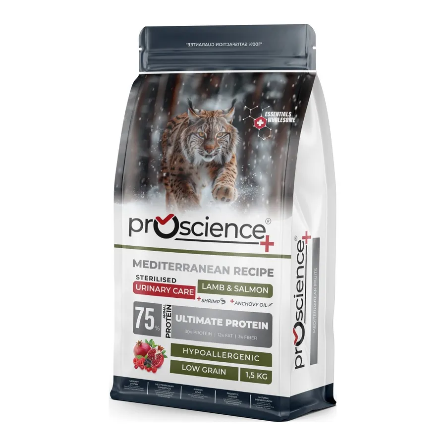 Pro Science Sterilised Urinary Cat Kuzu Etli Somonlu Kısırlaştırılmış Kedi Maması