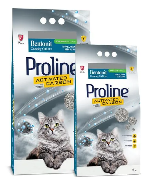 Proline Aktif Karbonlu Kedi Kumu