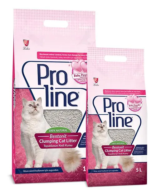 Proline Baby Powder Scented Bentonite Cat Litter