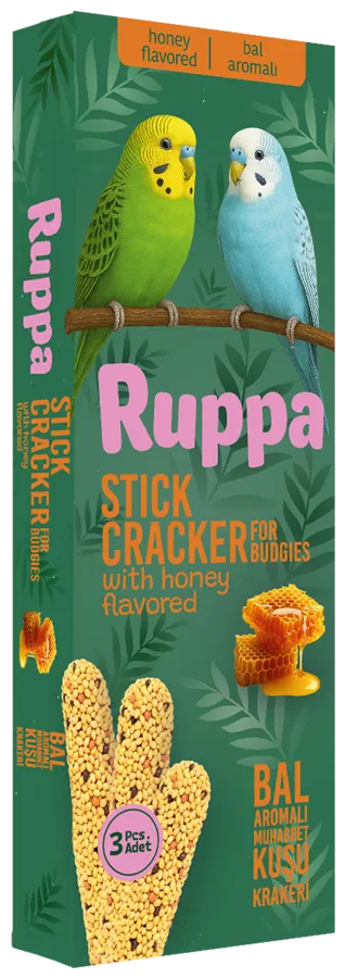 Ruppa Honey Budgie Cracker 3-pack