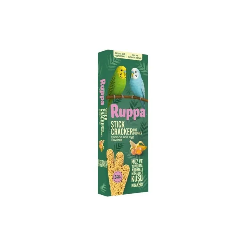 Ruppa Banana and Egg Budgie Cracker 3-pack