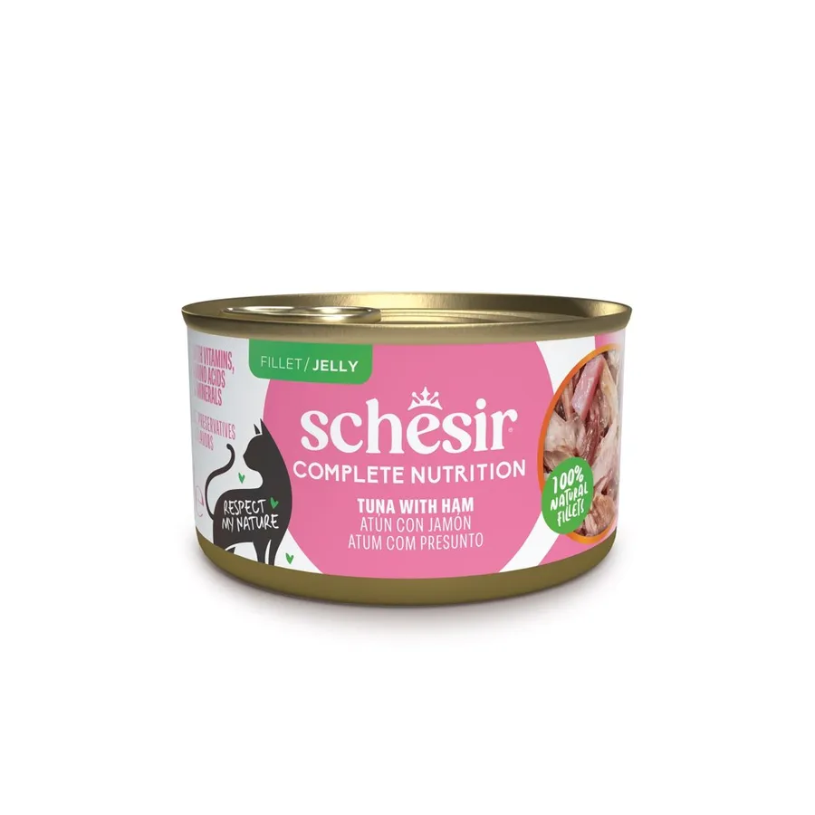Schesir Complete Nutrition Ton Balıklı ve Jambonlu Jöleli Kedi Konservesi 85 g