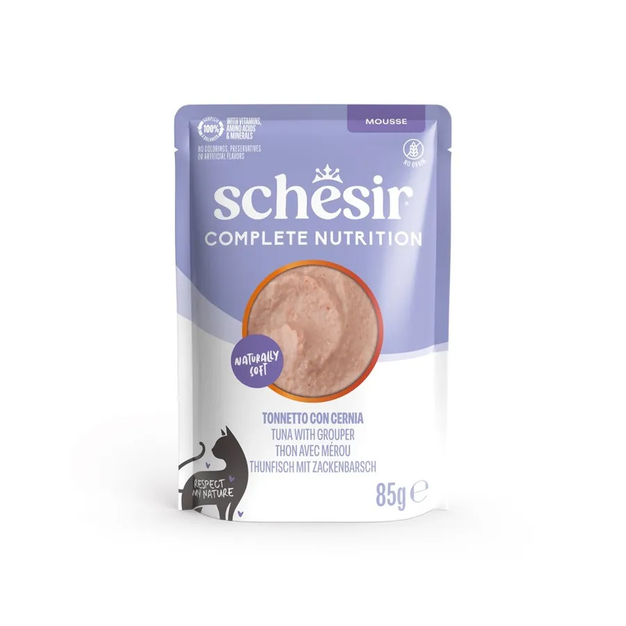 Schesir Complete Nutrition Tuna with Grouper Mousse Cat Food 85 g