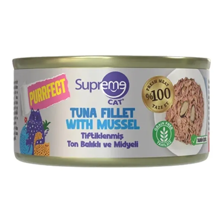 Supreme Cat Purrfect Tuna and Mussel Adult Cat Can