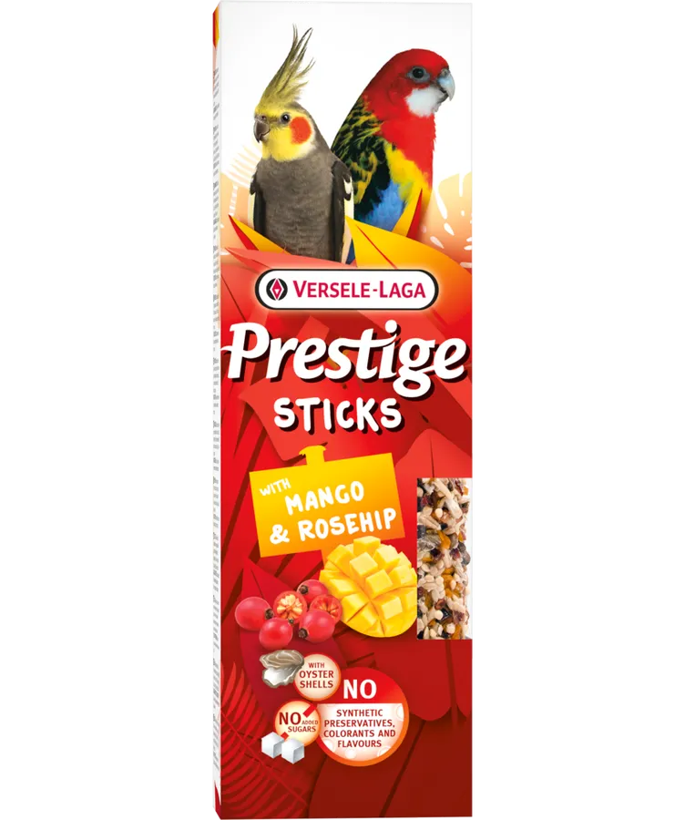 Versele-Laga Prestige Sticks Büyük Paraket Mango ve Kuşburnu