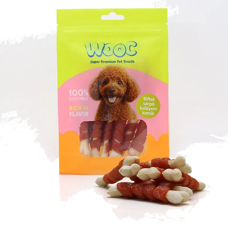 Wooc Biftek Sargılı Kalsiyumlu Kemik Köpek Ödülü